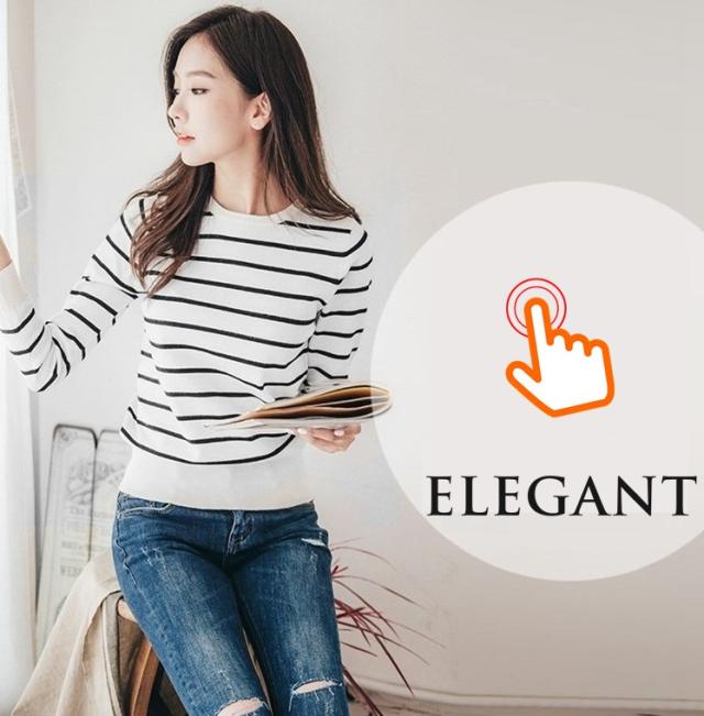 サマーニット 大人可愛い トップス 長袖 ラウンドネック ゆったり 通勤 ボーダー 黒 白 カジュアル レディース 春の通販はau Pay マーケット Hanano