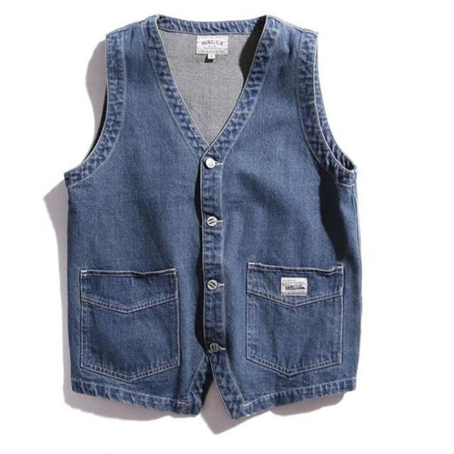 ベスト メンズ ジレ デニム ノースリーブ サマージャケット 前開 ジレベスト カジュアル 夏 薄手の通販はau Pay マーケット Minos