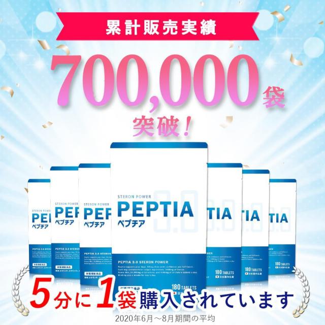 ペプチア 3.0ステロンパワー サプリメント 現役専門医開発監修 180粒 約1カ月分 ステロンパワーミックス マカ 亜鉛 シトルリン 栄養機能食品 peptia_1