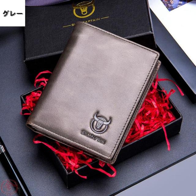 二つ折り財布 メンズ 財布 さいふ 本革 牛革 縦型 小銭入れ 上質 写真入れ おしゃれ 大容量 彼氏 父 ギフト プレゼント 送料無料の通販はau Pay マーケット 丸金商店