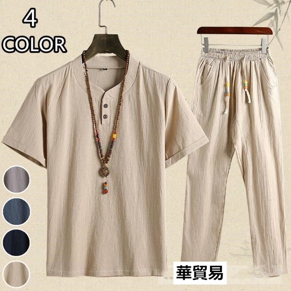 セットアップ メンズ 夏 ジャージ 上下セット スウェット 綿麻 半袖 Tシャツ 薄手 ショートパンツ スポーツ 大きいサイズ 夏新作