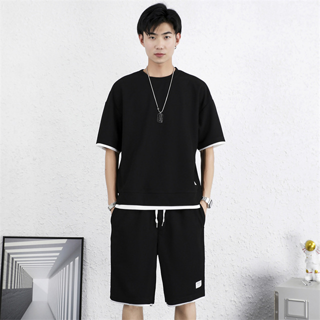 送料無料 セットアップ メンズ 半袖 夏 上下セット Tシャツ