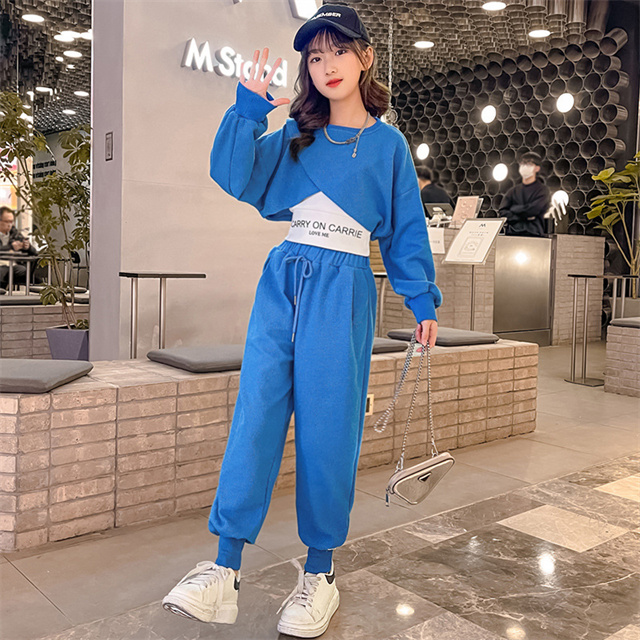 韓国子供服 セットアップ 女の子 春秋服 ジャージ 3点セット 長袖  