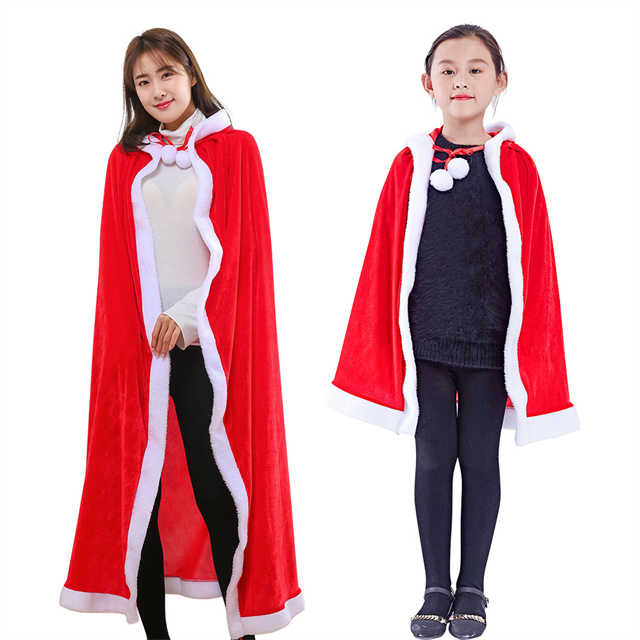 クリスマス マント サンタ コスプレ 赤 クリスマス衣装 コスチューム 