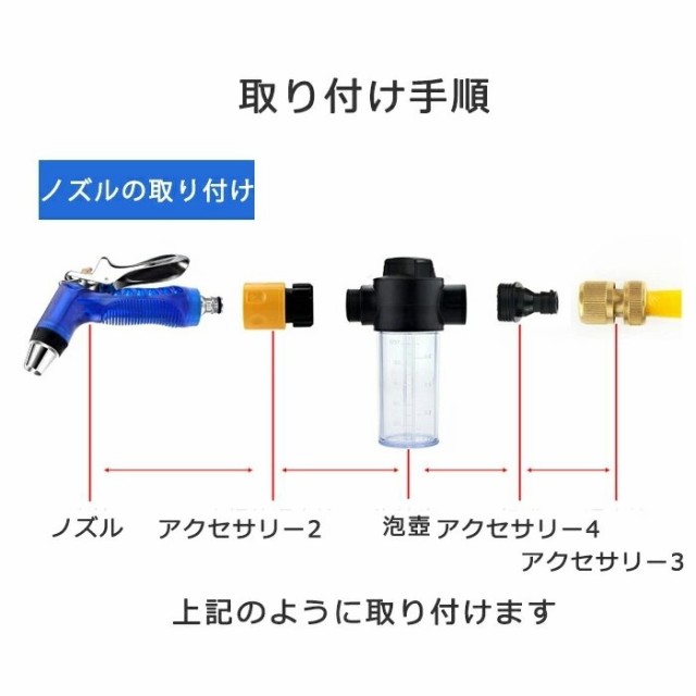 高圧洗浄ノズル 洗車 15m/22.5m/30m伸びるホース 泡モード/水モード 洗車フォームガン 水道 撒きホース ガーデニング 洗車 掃除用の通販はau  PAY マーケット - 華貿易