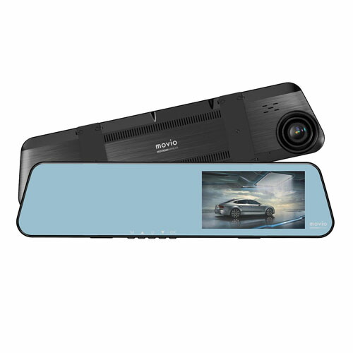 ナガオカ ドライブレコーダー movio ミラー型ドライブレコーダー 前後2カメラ 高画質 HDリアカメラ搭載 MDVR304MRREAR ミラー型『送料無料（一部地域除く）』_1