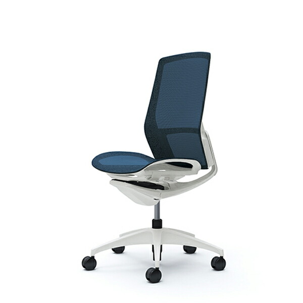 『代引不可』『受注生産品』オカムラ オフィスチェア フィノラ 肘なし ハイバック メッシュ座 ダークブルー C735AR-F1E4『返品不可』『送料無料(一部地域除く)』 代引不可』『受注生産品』オカムラ オフィスチェア フィノラ 可動肘