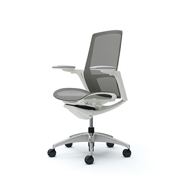 オカムラ オフィスチェア フィノラ 可動肘 ハイバック メッシュ座 ミディアムグレー C785BW-F1F2 [ テレワーク 在宅勤務 在宅ワーク リモートワーク 自宅勤務 在宅 SOHO ]『送料無料（一部地域除く）』の通販は 97,405円