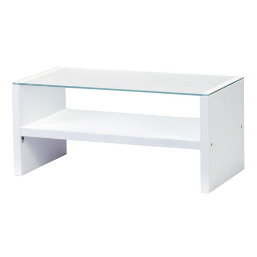 『代引不可』センターテーブル ホワイト HAB-621WH 『返品不可』『送料無料（一部地域除く）』