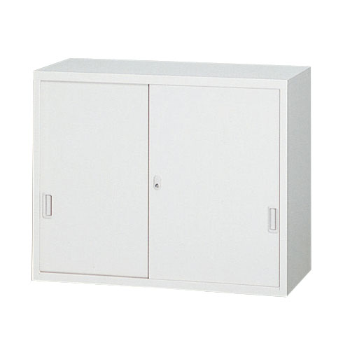 『代引不可』ANW-32S A4対応スチール書庫 スチール戸引違い書庫 上置き用 ホワイト 『返品不可』『送料無料（一部地域除く）』