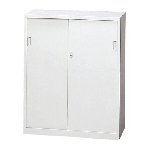 『代引不可』A4対応スチール書庫 スチール戸引違い書庫 下置き用 ホワイト ANW-34S 『返品不可』『送料無料（一部地域除く）』 21,868円