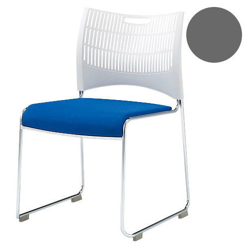 『代引不可』ミーティングチェア クリスト（レザー）グレー CDMC20B-LYL34『送料無料（一部地域除く）』の通販は