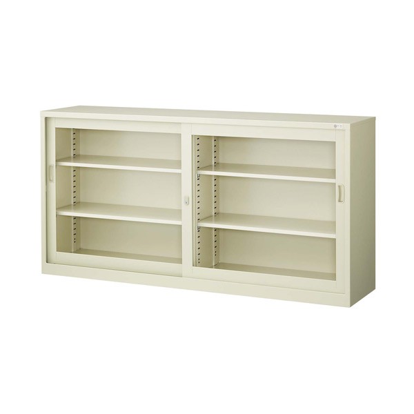 『代引不可』『当店人気商品』 引き違い書庫(ガラス戸)（W1760×D400×H880mm） G-63SG【送料無料（一部地域除く）】