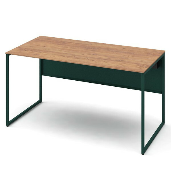 オカムラ 平机 ソリスト スタンダードタイプ ダークグリーン脚 W1400×D700×H720mm ラスティックパイン 3K20LD MHG8 [ テレワーク 在宅勤務 在宅ワーク リモートワーク 自宅勤務 在宅 SOHO ]『送料無料（一部地域除く）』の通販は 72,380円