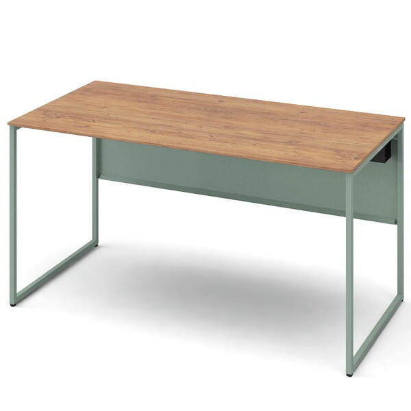オカムラ 平机 ソリスト スタンダードタイプ セージ脚 W1400×D700×H720mm ラスティックパイン 3K20LD MHJ8 [ テレワーク 在宅勤務 在宅ワーク リモートワーク 自宅勤務 在宅 SOHO ]『送料無料（一部地域除く）』の通販は 72,380円