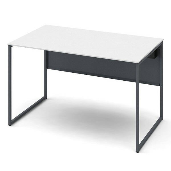 オカムラ 平机 ソリスト スタンダードタイプ ダークグレー脚 W1200×D700×H720mm ホワイト(メラミン天板) 3K20LE MHK1 [ テレワーク 在宅勤務 在宅ワーク リモートワーク 自宅勤務 在宅 SOHO ]『送料無料（一部地域除く）』の通販は 42,257円