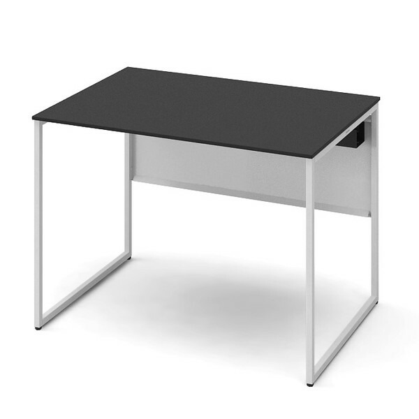 『代引不可』オカムラ 平机 ソリスト スタンダードタイプ ネオホワイト脚 W1000×D700×H720mm ブラック(メラミン天板) 3K20LF MGM8『送料無料（一部地域除く）』