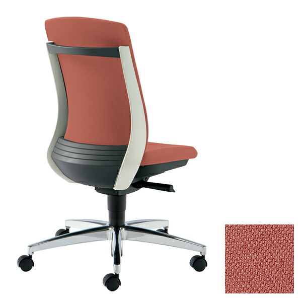 PLUS オフィスチェア BeneS ベネス 肘なし ハイバック バイカラーフレーム アルミ脚 コーラルピンク KC-BN514SL PK220S [ テレワーク 在宅勤務 在宅ワーク リモートワーク 自宅勤務 在宅 SOHO スマートオフィス ]『送料無料（一部地域除く）』の通販は