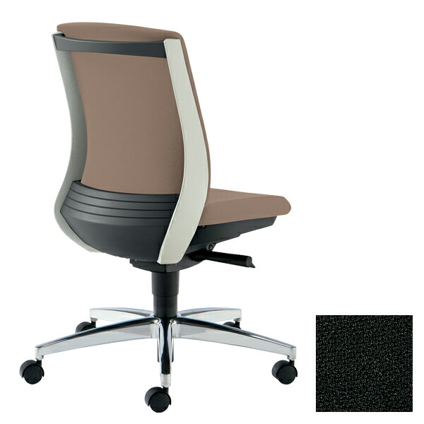 PLUS オフィスチェア BeneS ベネス 肘なし ローバック バイカラーフレーム アルミ脚 アッシュブラック KC-BN513SL BK220S [ テレワーク 在宅勤務 在宅ワーク リモートワーク 自宅勤務 在宅 SOHO スマートオフィス ]『送料無料（一部地域除く）』の通販は