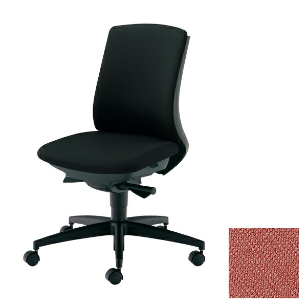 PLUS オフィスチェア BeneS ベネス 肘なし ローバック ダークグレーフレーム 樹脂脚 コーラルピンク KC-BN30SL PK220S [ テレワーク 在宅勤務 在宅ワーク リモートワーク 自宅勤務 在宅 SOHO スマートオフィス ]『送料無料（一部地域除く）』の通販は