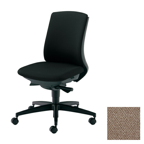 PLUS オフィスチェア BeneS ベネス 肘なし ローバック ダークグレーフレーム 樹脂脚 ブラウン KC-BN30SL BR220S [ テレワーク 在宅勤務 在宅ワーク リモートワーク 自宅勤務 在宅 SOHO スマートオフィス ]『送料無料（一部地域除く）』の通販は