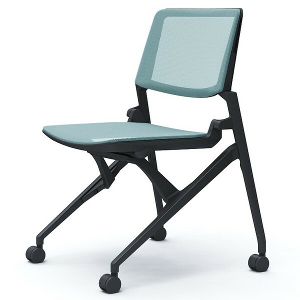 オカムラ ミーティングチェア Marca マルカ 背座メッシュ ブラックフレーム ブラックシェル 肘なし セージ 81M2RC F1E6『送料無料（一部地域除く）』の通販は 33,176円