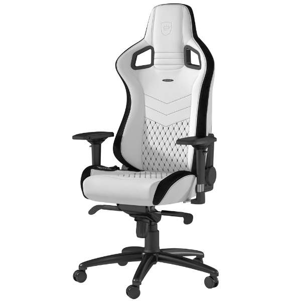 『代引不可』noblechairs ゲーミングチェア EPIC プレミアムホワイト NBL-PU-WHT-002 『日時指定不可』『送料無料（一部地域除く）』