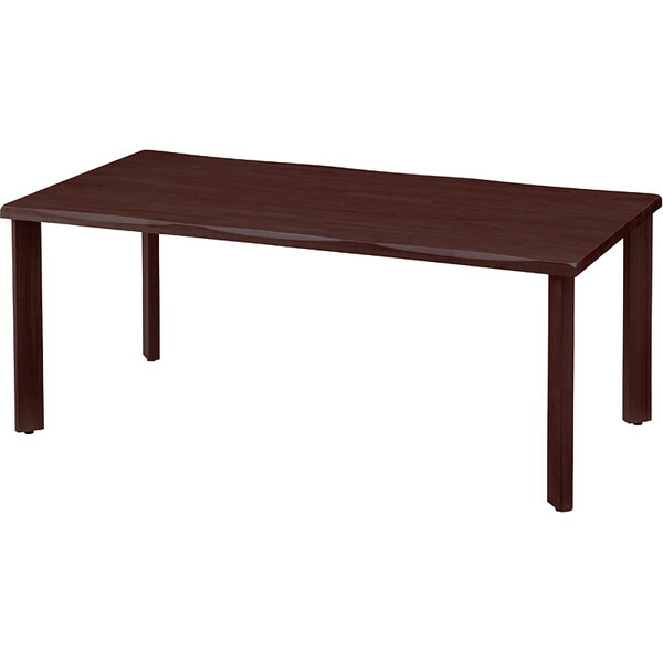 『代引不可』タック 天然木テーブル W1800×D900×H700mm チョコブラウン UFTRWT1890-CB＋UFT4SL-CB 『返品不可』『送料無料（一部地域除く）』