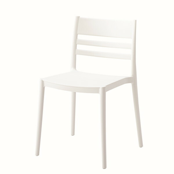 東谷 フォース チェア ホワイト CL-505WH [ ダイニング リビング テラス 防水 おしゃれ 映え スタッキング 巣ごもり ホワイト 簡単手入れ 軽量 軽い ]『送料無料（一部地域除く）』