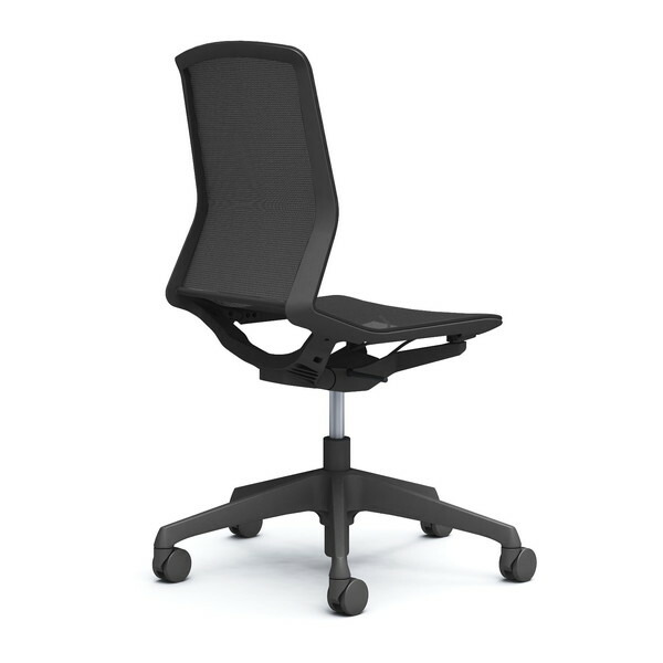 『代引不可』『受注生産品』 オカムラ オフィスチェア シナーラ 肘なし ブラック ノーマルナイロンキャスター CD76JE F2X1 『日時指定不可』『送料無料（一部地域除く）』_1