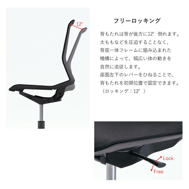 オカムラ オフィスチェア シナーラ 肘なし ダークグリーン ホローウレタンキャスター CD76VK F2X5 [ CYNARA テレワーク 在宅勤務 ]『送料無料（一部地域除く）』_9
