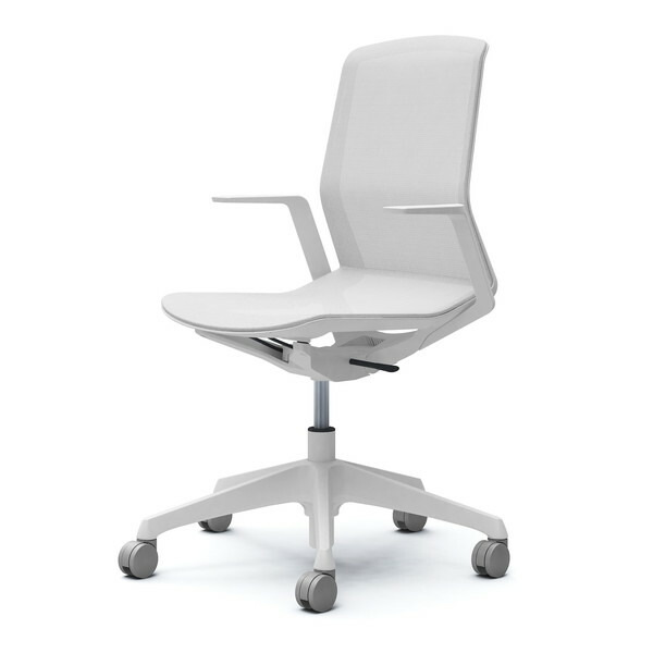 オカムラ オフィスチェア シナーラ デザインアーム ホワイト ノーマルナイロンキャスター CD77LE F2X2 [ CYNARA テレワーク 在宅勤務 ]『送料無料（一部地域除く）』の通販は 86,680円