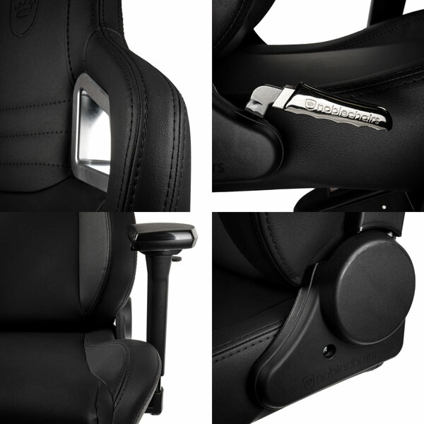 『代引不可』noblechairs ゲーミングチェア EPIC Black Edition NBL-PU-BLA-005 テレワーク 在宅 高級 『日時指定不可』『送料無料（一部地域除く）』_6