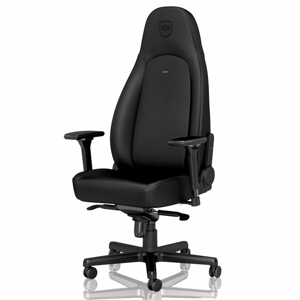 noblechairs ゲーミングチェア ICON Black Edition NBL-ICN-PU-BED-SGL [ テレワーク 在宅 海外 高級 ブラックエディション ]『送料無料（一部地域除く）』