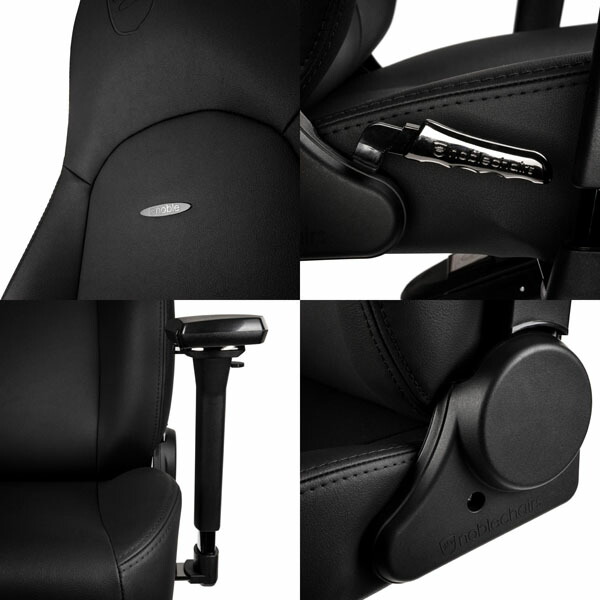 noblechairs ゲーミングチェア ICON Black Edition NBL-ICN-PU-BED-SGL [ テレワーク 在宅 海外 高級 ブラックエディション ]『送料無料（一部地域除く）』_6
