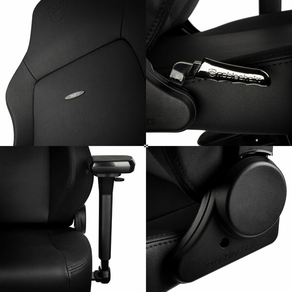 noblechairs ゲーミングチェア HERO Black Edition NBL-HRO-PU-BED-SGL [ テレワーク 在宅 海外 高級 ブラックエディション ]『送料無料（一部地域除く）』_6