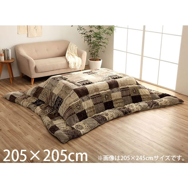イケヒコ スターシャ こたつ布団 撥水加工 正方形 205×205cm ベージュ G7800619 [ こたつ 掛け布団 厚掛け はっ水 日本製 ]『送料無料（一部地域除く）』