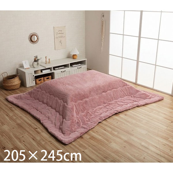 イケヒコ ラピアス こたつ布団 リバーシブル 長方形 205×245cm ダスティピンク G6843039 [ こたつ 掛け布団 薄掛け 軽量 無地 シンプル ]『送料無料（一部地域除く）』の通販は