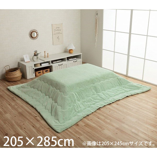 イケヒコ ラピアス こたつ布団 リバーシブル 長方形 205×285cm ピスタチオグリーン G6843049 [ こたつ 掛け布団 薄掛け 軽量 無地 シンプル ]『送料無料（一部地域除く）』