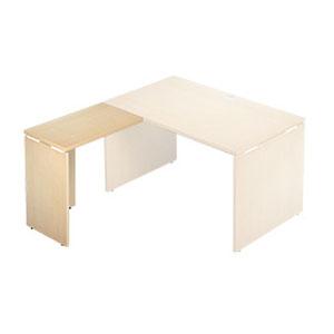 『代引不可』Garage 木製パソコンデスク L字用 AFサイドデスク AF-074L 木目 ホワイトメープル『送料無料（一部地域除く）』の通販は