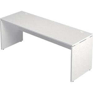 『代引不可』Garage 木製パソコンデスク AFデスク 幅180cm 奥行き60cm AF-186H 白 ホワイト【送料無料（一部地域除く）】の通販は 30,459円