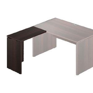 『代引不可』Garage 木製パソコンデスク L字用 AFサイドデスク AF-074L 濃木目 ダークウォールナット『送料無料（一部地域除く）』の通販は