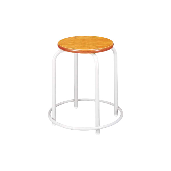 『代引不可』ライオン事務器 丸イス W415×D415×H450mm No.54 504-53『送料無料（一部地域除く）』の通販は