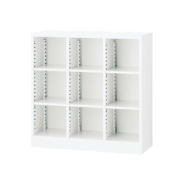 『代引不可』生興 3列オープン書庫(D350・ホワイト) W900×D350×H900 SBK W-9『送料無料（一部地域除く）』