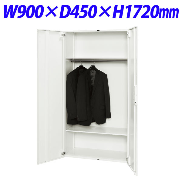 『代引不可』ライオン事務器 デリカウォール Vシリーズ ロッカー型 下置専用 W900×D450×H1720mm ホワイト V945-18HL 306-94『送料無料（一部地域除く）』