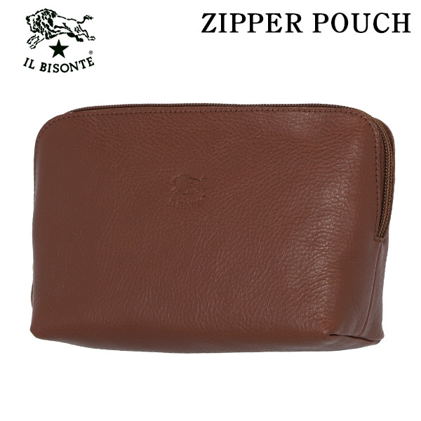 IL BISONTE イルビゾンテ POUCH ファスナーポーチ ARABICA アラビカ BW480 SCA033 PV0001『送料無料（一部地域除く）』