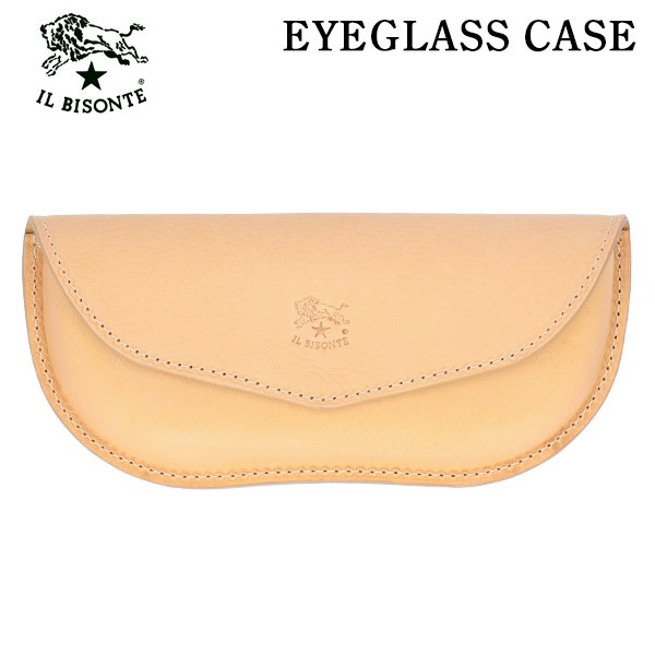 IL BISONTE イルビゾンテ GLASSES CASE メガネケース NATURAL ナチュラル NA152 SCA087 PV0005『送料無料（一部地域除く）』