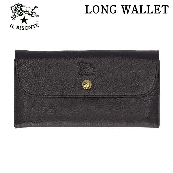 IL BISONTE イルビゾンテ LONG WALLET 長財布 BLACK ブラック BK110 SCW020 ロングウォレット PV0005『送料無料（一部地域除く）』