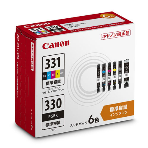 CANON インクタンク マルチパック 6色 純正品 BCI-331＋330/6MP キヤノン キャノン インク 5334C001『送料無料（一部地域除く）』