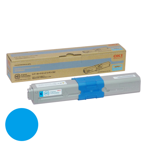 『代引不可』OKI TNR-C4HC2 大容量トナー シアン 5000枚 純正品 『返品不可』『送料無料（一部地域除く）』の通販は 12,255円